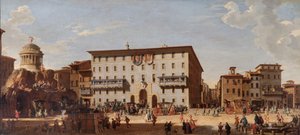 Festival en la Plaza de España de Roma de Giovanni Paolo Pannini