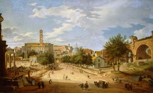 El Foro Romano y el Campidoglio vistos desde el Arco de Constantino, 1751