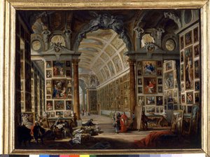 La galería del Cardenal Silvio Valenti Gonzague de Giovanni Paolo Pannini