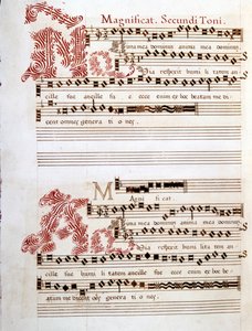 Magnificat, manuscrito de las 
