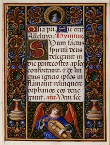 Añadir 34294 fol.32 Página de texto con borde decorado, de las 