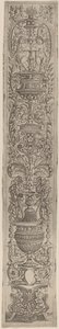 Panel de Ornamento: Dos Esfinges y Dos Niños Sosteniendo Palmas de Giovanni Pietro Birago and Zoan Andrea