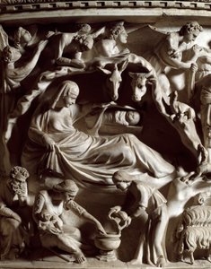 Natividad (detalle) de Giovanni Pisano