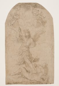 El arcángel Miguel venciendo al diablo