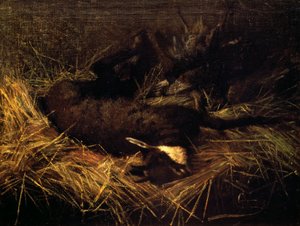 Gamuza muerta de Giovanni Segantini