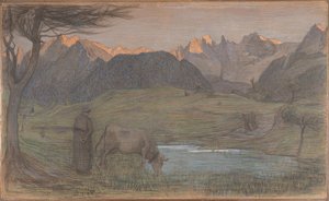 Estudio para "La Vita de Giovanni Segantini