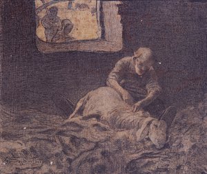 El esquilador de ovejas de Giovanni Segantini