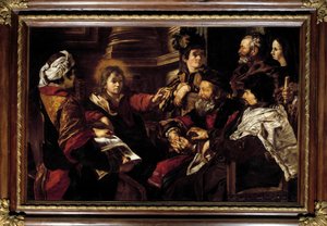 Cristo y los doctores de Giovanni Serodine