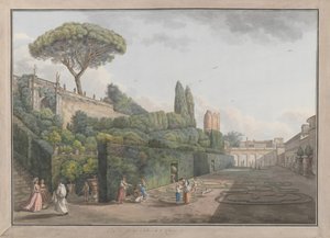 Jardín del Palazzo Colonna, ca. 1780 de Giovanni Volpato, Louis Ducros