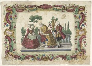 De verloren zoon terug bij zijn vader El hijo pródigo regresa con su padre (título sobre el objeto) de Giovanni Volpato (possibly)