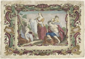 vistiendo los desnudos IV opus misericordiae corporalis / La quarta obra de misericordia corporal (...) (título sobre el objeto) Las obras de misericordia (título de la serie)