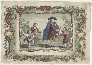 Soportando pacientemente la injusticia VI. opus misericordiae corporalis / La sexta obra de misericordie spirituale (título sobre el objeto) Las obras espirituales de misericordia (título de la serie) de Giovanni Volpato