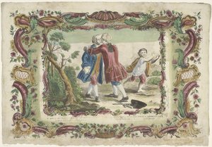 Perdón de los pecados V. opus misericordiae spiritualis / La quinta obra misericordiae spirituale (título sobre el objeto) Las obras espirituales de misericordia (título de la serie) de Giovanni Volpato