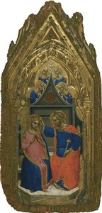 La Coronación de la Virgen con cuatro ángeles de Giovanni da Bologna