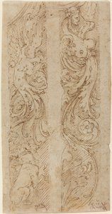 Decoraciones Grotescas para Paneles de Pared de Giovanni da Udine