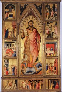 Retablo del Bautista de Giovanni del Biondo