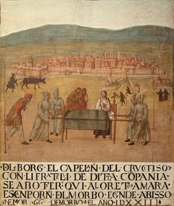 Peregrinación de la Compagnia del Crocifisso a Loreto, primera mitad del siglo XVI de Giovanni del Leone