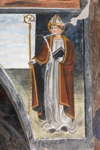 San Martín de Tours, obispo y soldado romano de Giovanni di Cherasco Botoneri