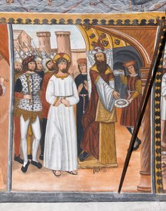 Historias de la Pasión de Cristo: Pilatos condena a Jesús y se lava las manos de Giovanni di Cherasco Botoneri
