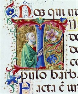 Ms 542 f.44v Inicial historiada 