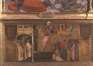 La Ascensión de San Juan Evangelista de Giovanni di Niccolo del Biondo