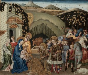 Adoración de los Reyes. 1440-45 de Giovanni di Paolo