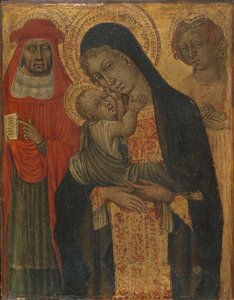 Madonna y Niño con los santos Jerónimo y Inés, ca. 1465