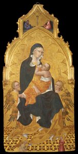 Madonna con Niño y Ángeles. La Anunciación, c. 1440 de Giovanni di Paolo