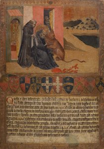 San Jerónimo sacando una espina de la pata del león