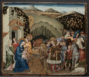 La adoración de los Magos, 1440-45 de Giovanni di Paolo