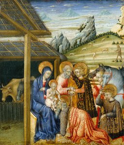 La adoración de los magos de Giovanni di Paolo