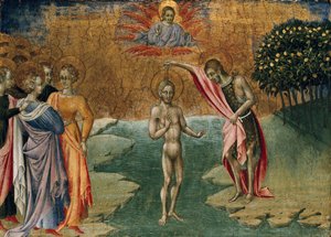 El bautismo de Cristo de Giovanni di Paolo