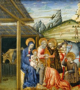 La adoración de los magos, c.1460 de Giovanni di Paolo di Grazia
