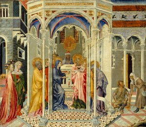La Presentación de Cristo en el Templo, c.1435 de Giovanni di Paolo di Grazia