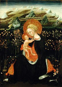 Madonna de la Humildad, c.1450-60 de Giovanni di Paolo di Grazia
