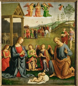 Nacimiento ... de Giovanni di Pietro (c.1450 1529) (studio of)