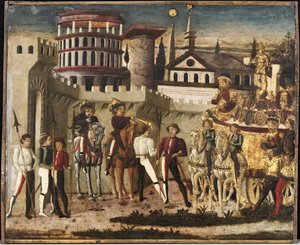 Escena de un triunfo antiguo de Giovanni di Ser Giovanni Scheggia