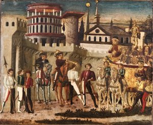 Escena de triunfo a la antigua