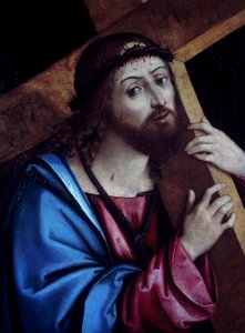 Cristo llevando la Cruz, de Girolamo Marchesi conocido como Cotignola (hacia 1471-1540), temple sobre lienzo, 41x56 cm.