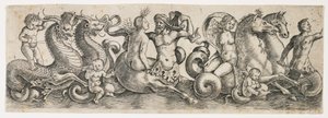 Friso con tritones y ninfas, c. 1517