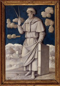 Retrato de Euclides (325-265 a.C.), matemático griego de Girolamo Mocetto