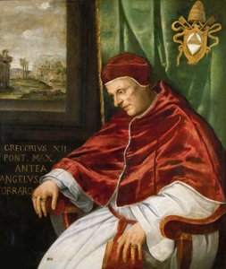 Retrato del Papa Gregorio XII de Girolamo Muziano