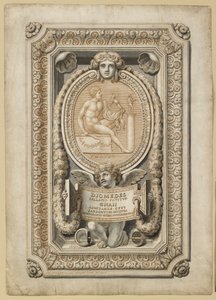 Diseño para una gema grabada en un entorno ornamental de Girolamo Odam