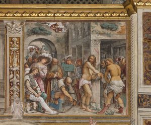 Nave central, quinto tramo sur, Flagelación de Cristo, Girolamo Romanino de Girolamo Romanino