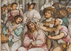 Nave central, cuarto tramo sur, Coronación de espinas, Girolamo Romanino de Girolamo Romanino