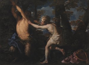 Apolo desollando a Marsias