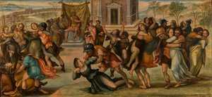 El rapto de las Sabinas de Girolamo del Pacchia