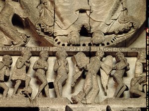 Tímpano del Portal Oeste (detalle) de Gislebertus