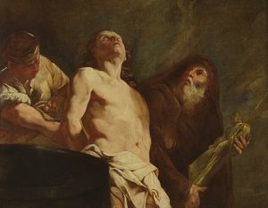 El martirio de San Juan Evangelista, c.1730