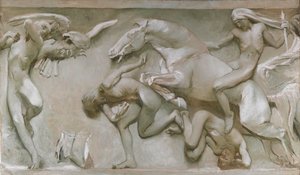 De los Grandes Descubrimientos, A través de las Edades Oscuras..., 1906 de Giulio Aristide Sartorio
